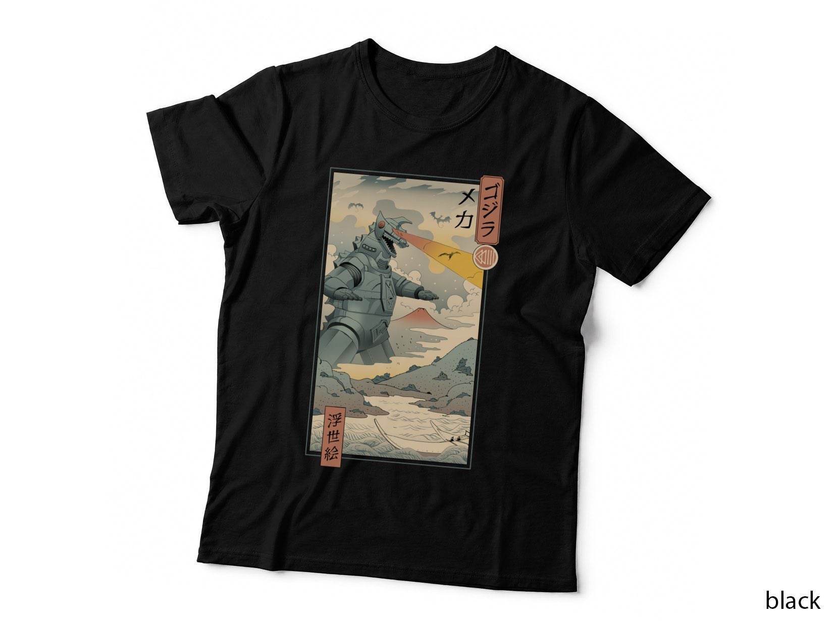 Mecha Kaiju Ukiyo-E T-Shirt
