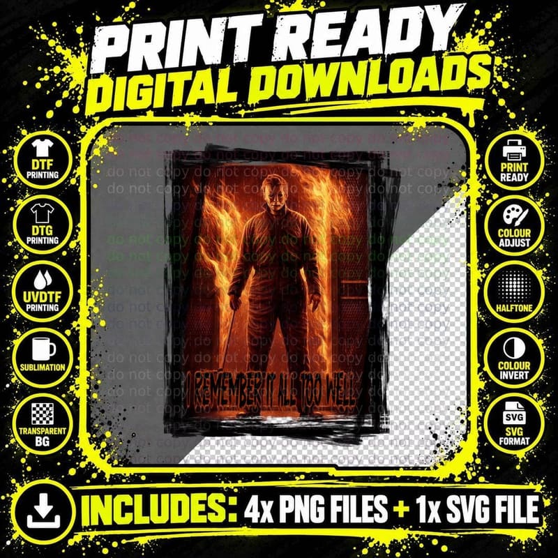Michael Myers ATW T-Shirt Png SVG Digital Bundle
