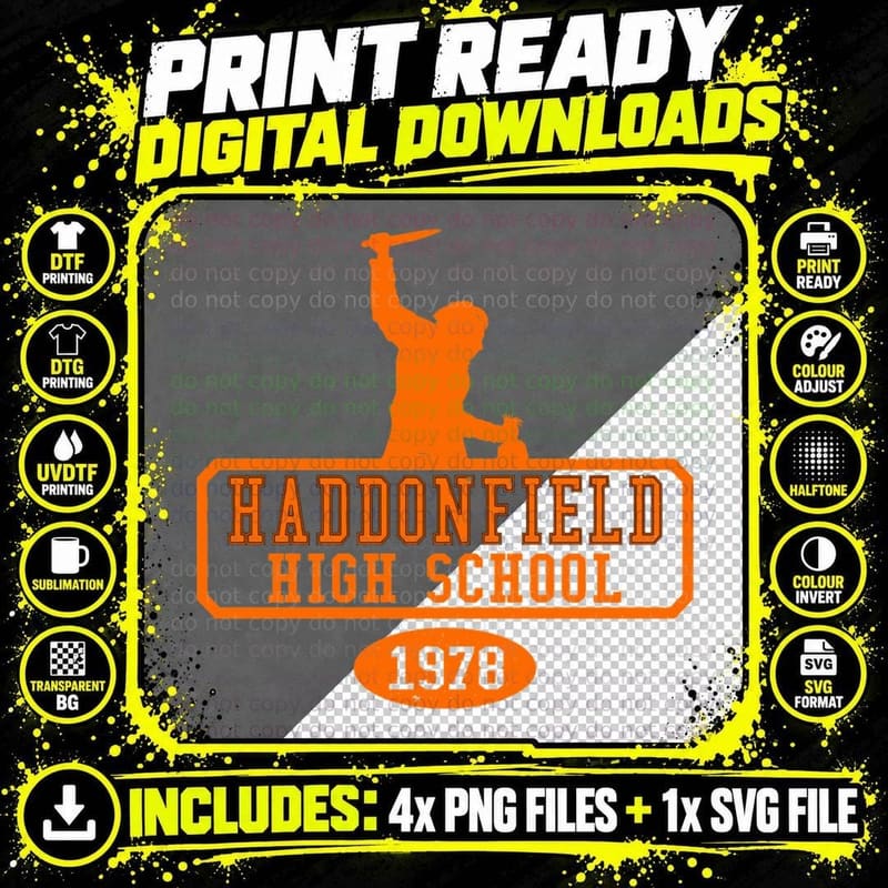 Michael Myers Haddonfield 1978 T-Shirt Png SVG Digital Bundle