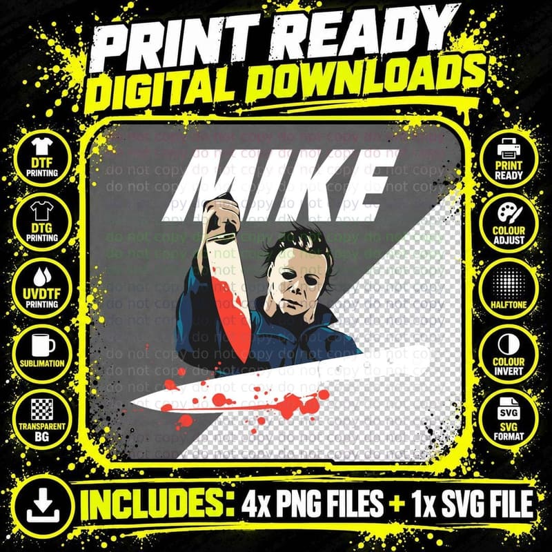 Michael Myers Is Doing It T-Shirt Png SVG Digital Bundle
