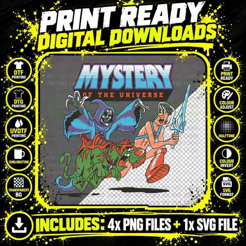 Mystery of the Universe T-Shirt Png SVG Digital Bundle