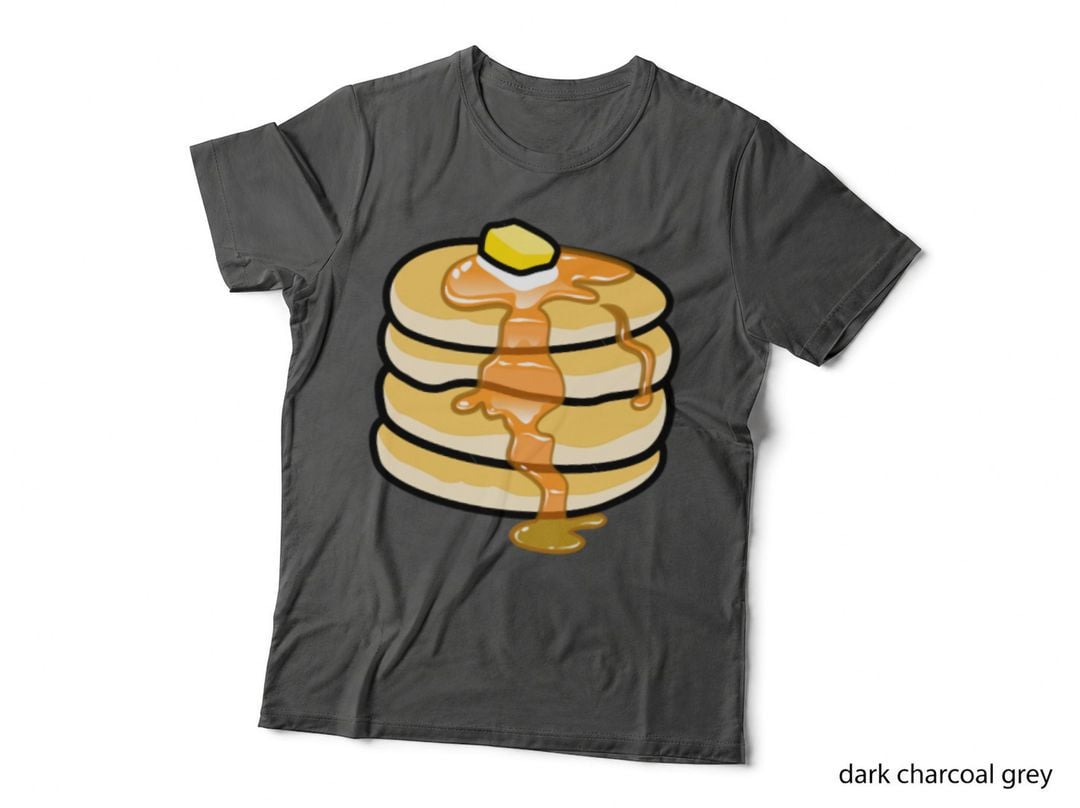 Pancakes on Black Background T-Shirt