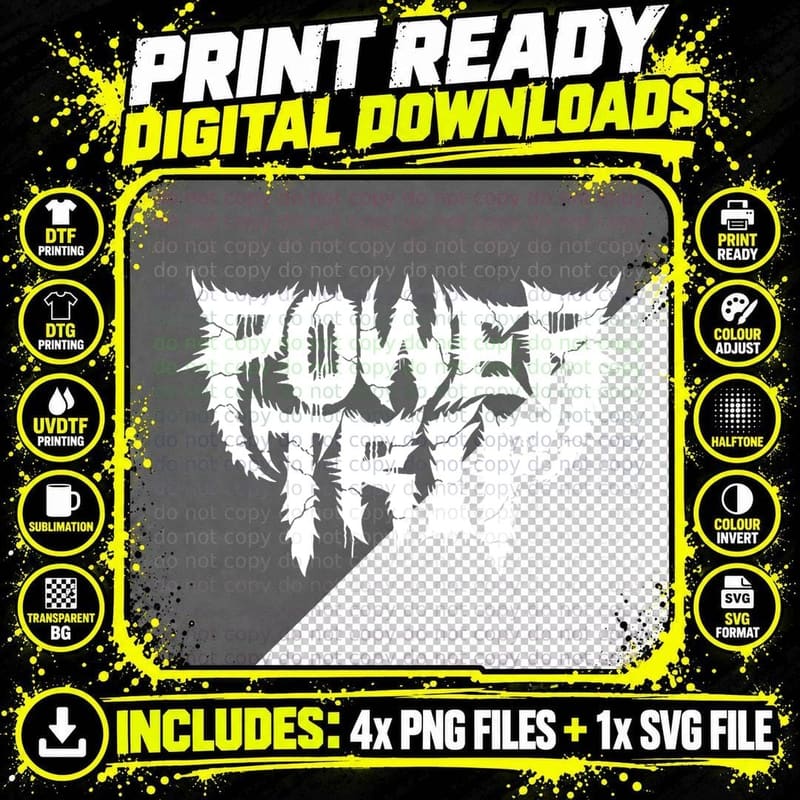 Power Trip Merch Logo T-Shirt Png SVG Digital Bundle