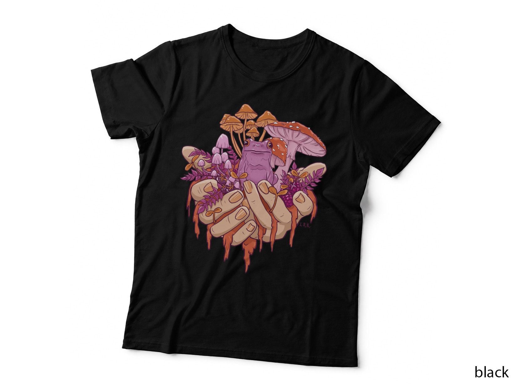 Sapphic Toadstool Frog Handful T-Shirt