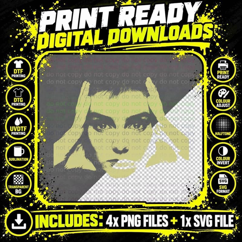 Sinéad O'connor T-Shirt Png SVG Digital Bundle