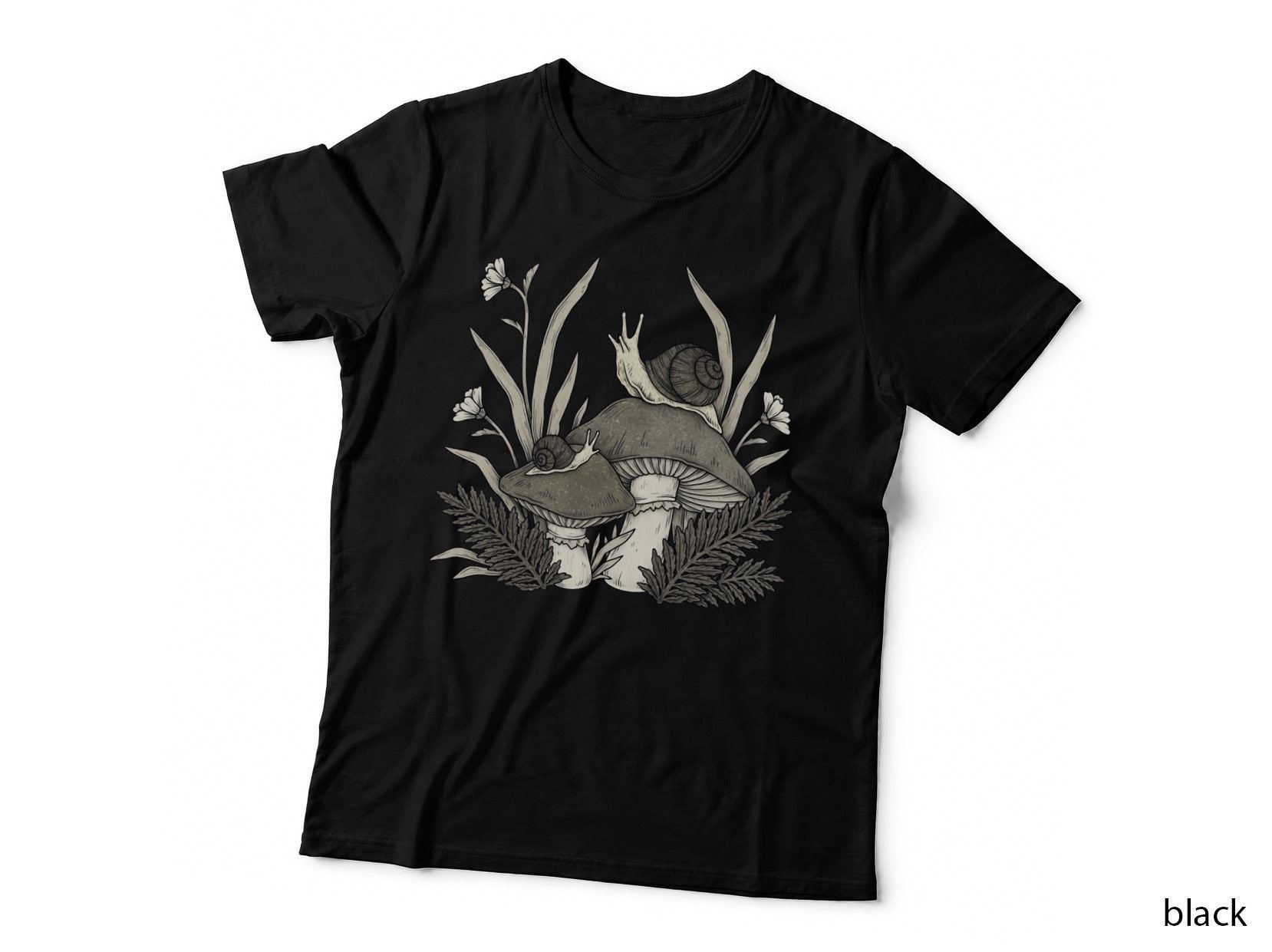 Snails on Mushrooms T-Shirt