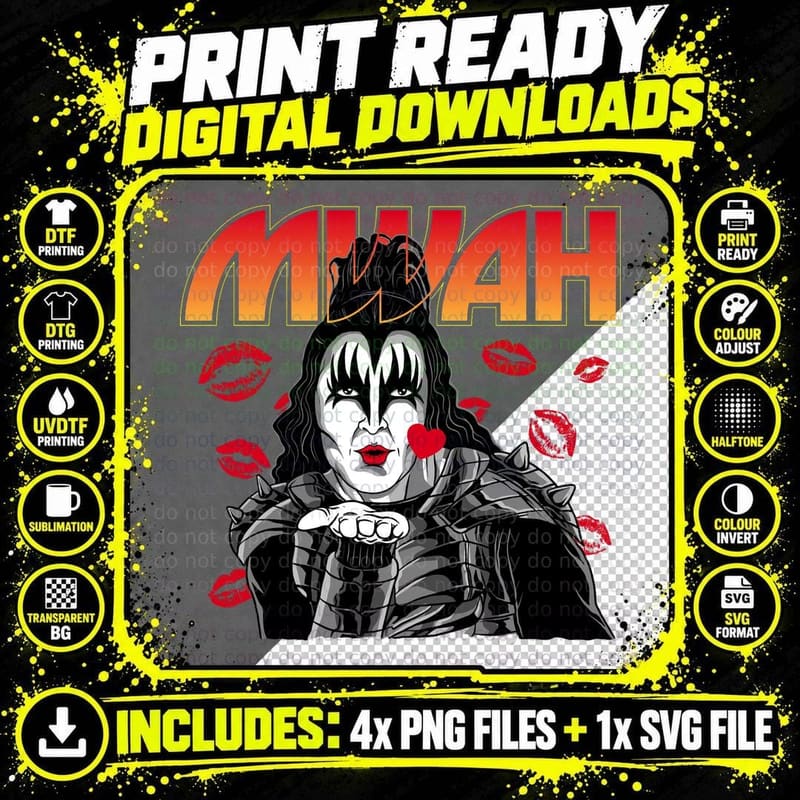 The Sound of Kiss T-Shirt Png SVG Digital Bundle
