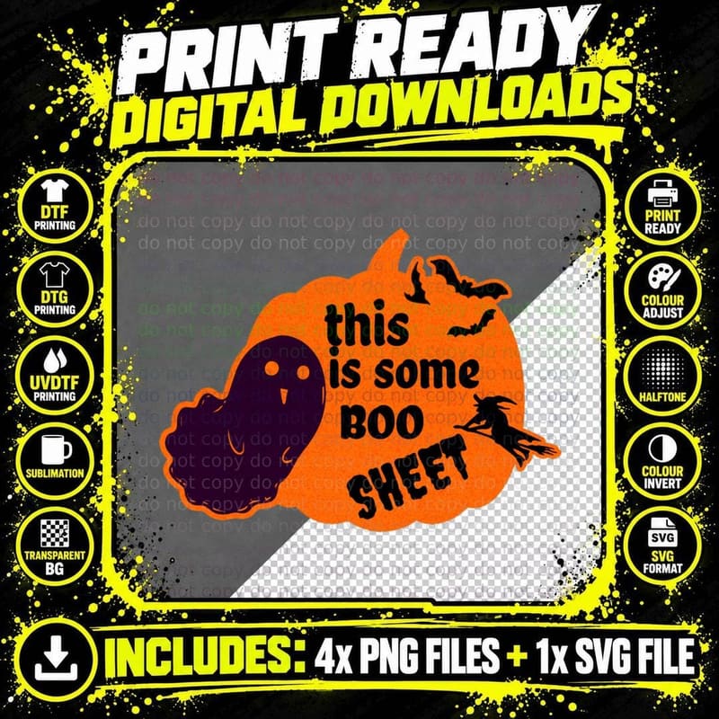 This Is Some Boo Sheet Active T-Shirt Png SVG Digital Bundle