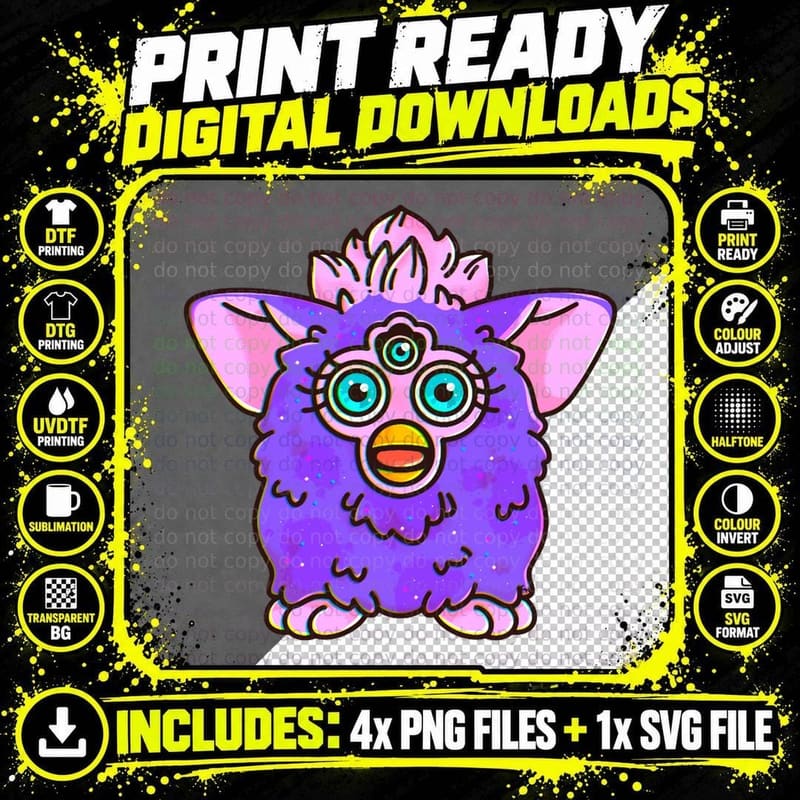 Three Eyed Friend T-Shirt Png SVG Digital Bundle