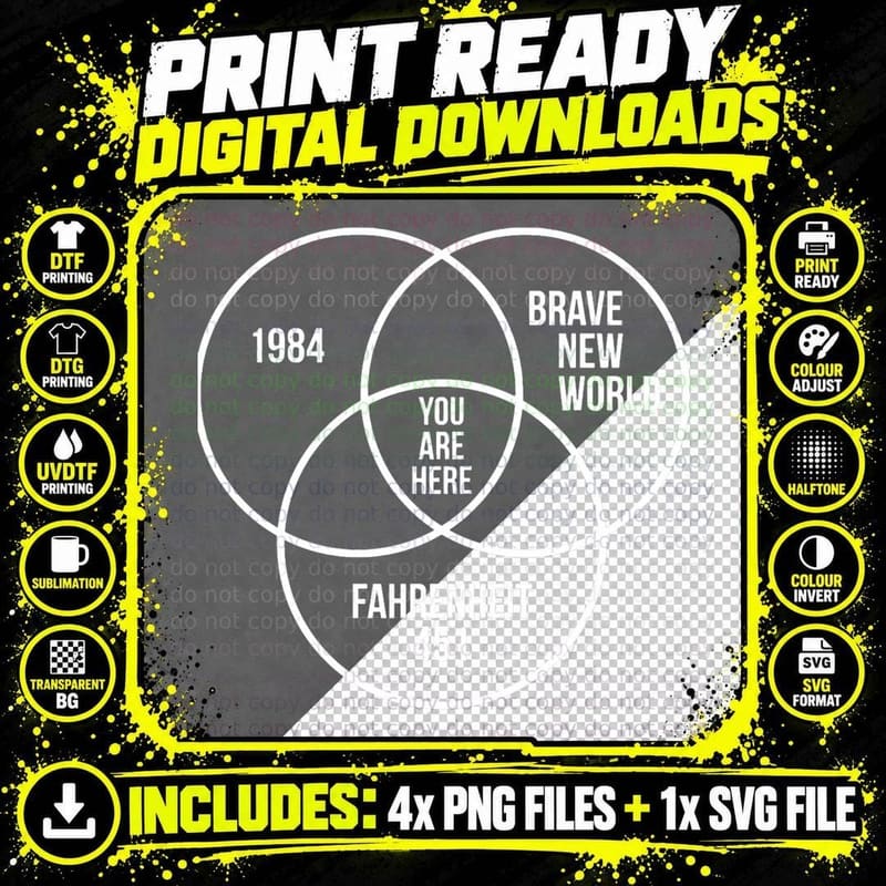1984 Brave Conspiracy for Fans T-Shirt Png SVG Digital Bundle