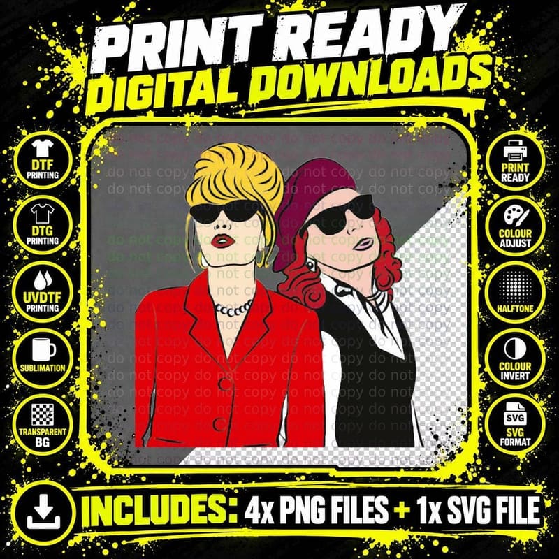 Absolutely Fabulous Darling 1 T-Shirt Png SVG Digital Bundle