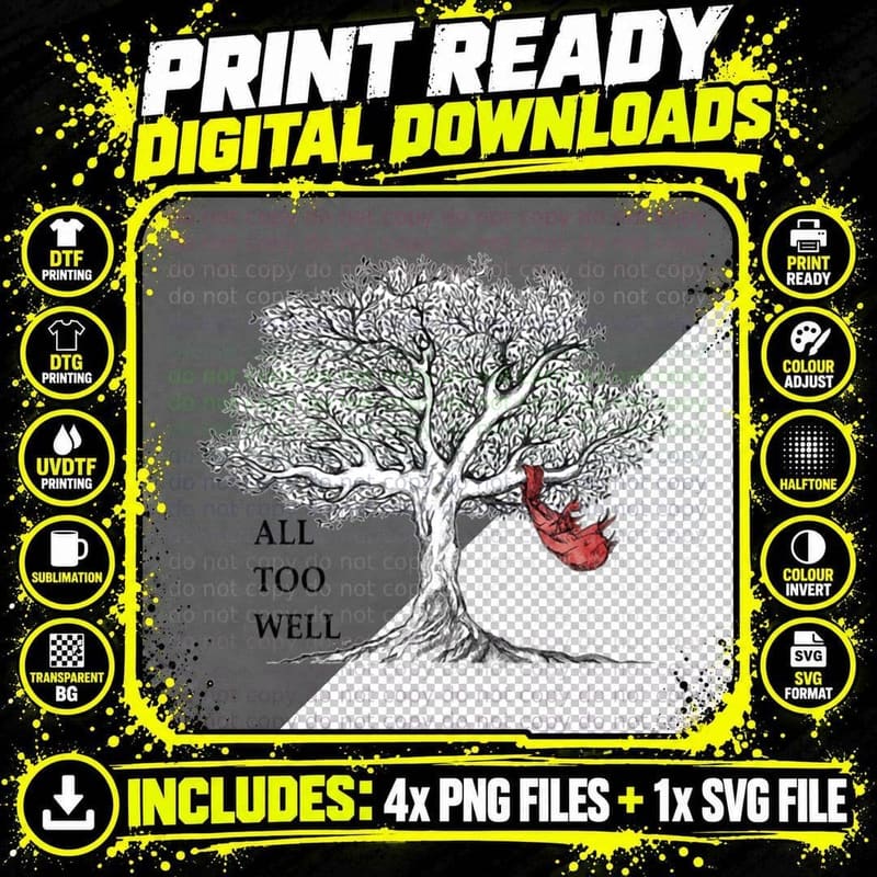 All Too Well T-Shirt Png SVG Digital Bundle