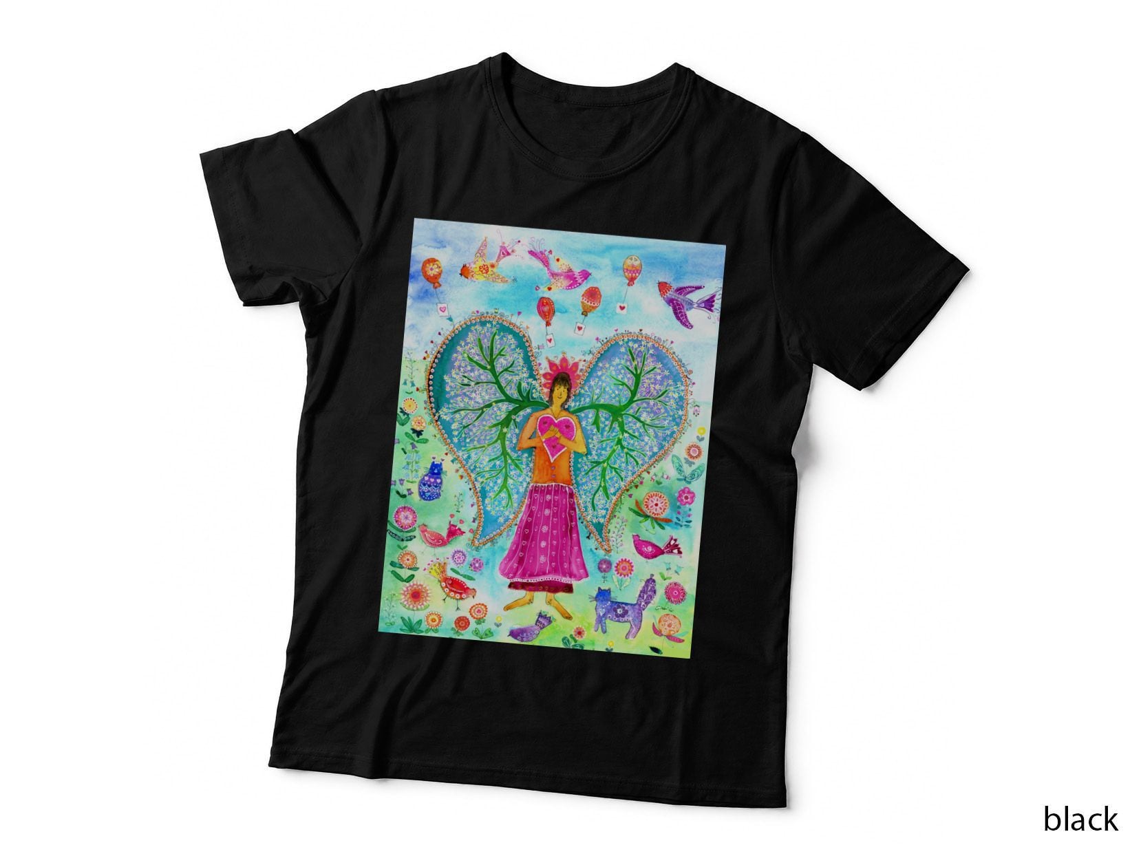 Angel with Lungs in the Wings T-Shirt