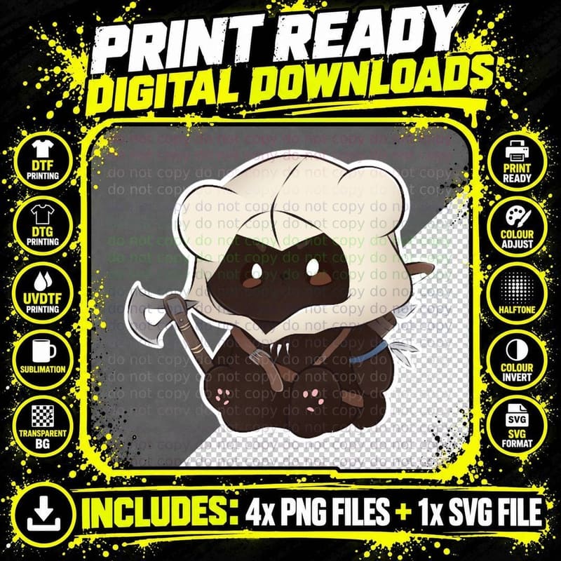 Assassin's Creed III Connor Kenway Plushie T-Shirt Png SVG Digital Bundle