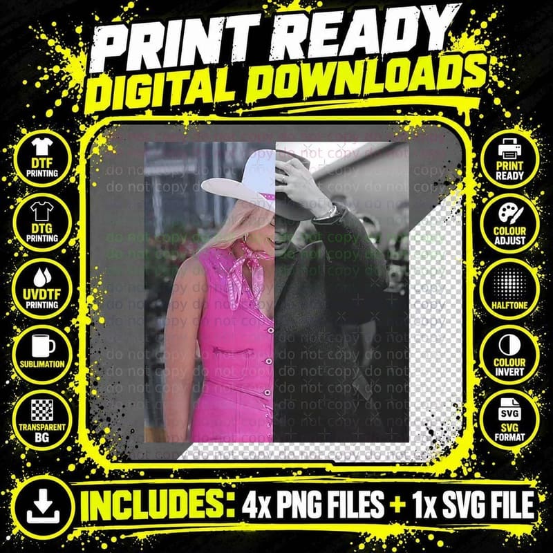 Barbenheimer and Destroy World T-Shirt Png SVG Digital Bundle