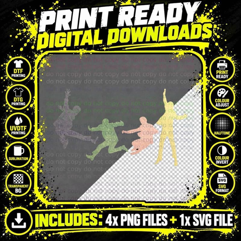Beatles Multi Media Print T-Shirt Png SVG Digital Bundle