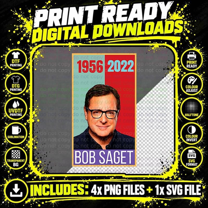 Bob Saget Essential 1 T-Shirt Png SVG Digital Bundle