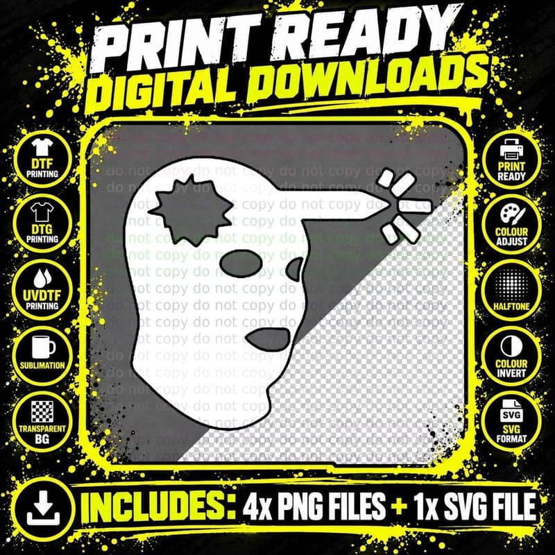 CSGO] Boom Headshot T-Shirt Png SVG Digital Bundle