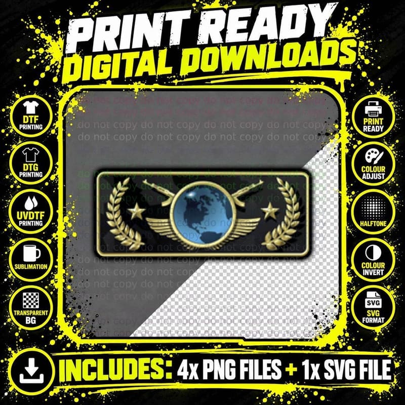 CSGO] the Global Elite T-Shirt Png SVG Digital Bundle