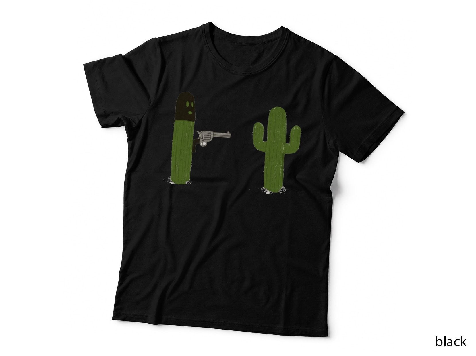 Cactus Stick'em up Gun T-Shirt