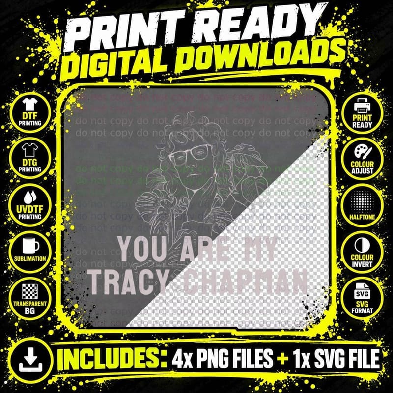 Chris Fleming (3 Tracy Chapman T-Shirt Png SVG Digital Bundle