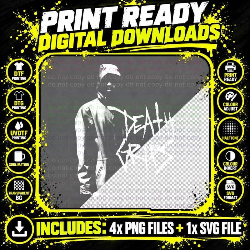 Death Grips MC RIDE T-Shirt Png SVG Digital Bundle