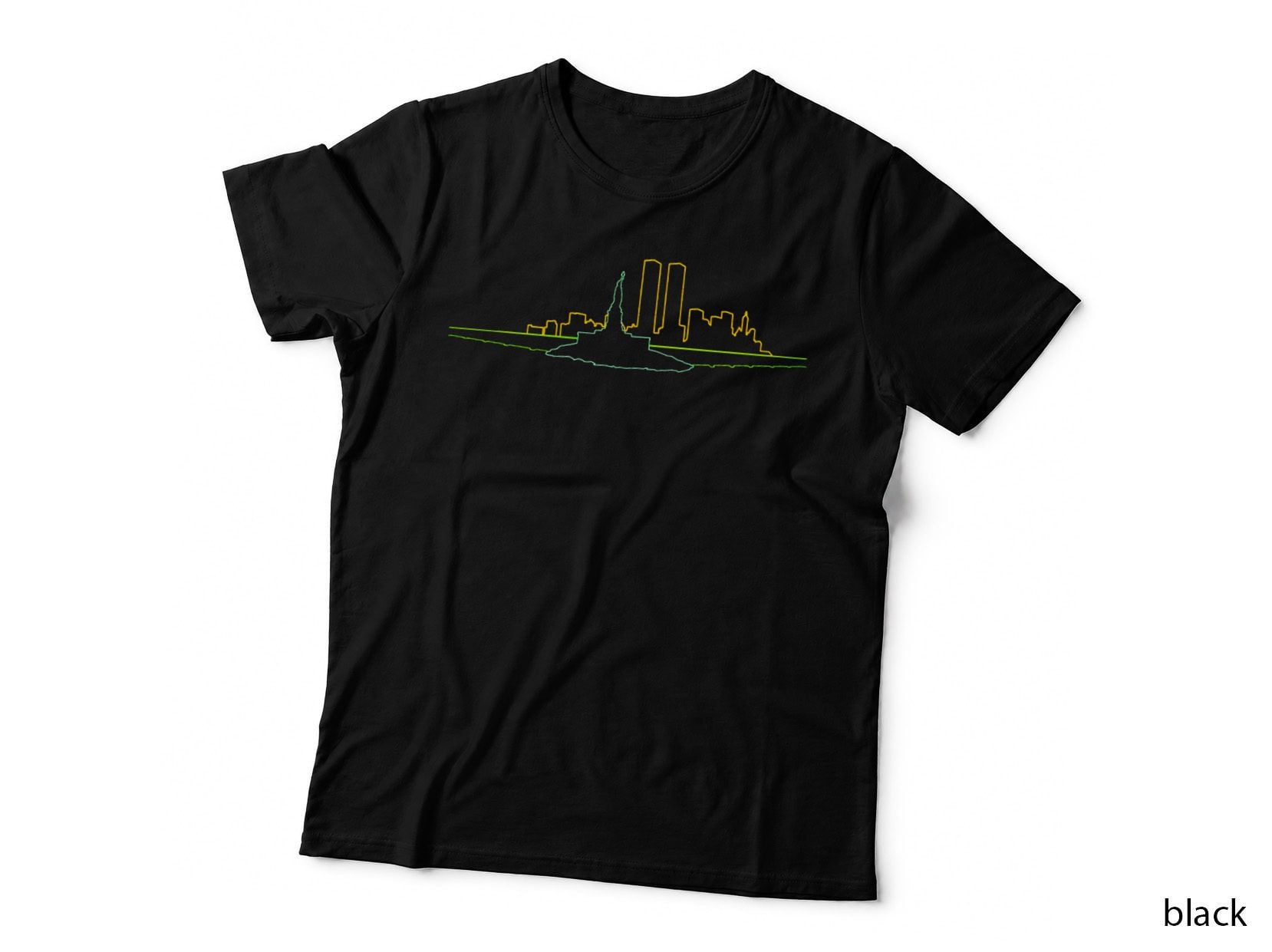 Escape from New York NYC Skyline T-Shirt, Urban Cityscape Art, NYC Fashion