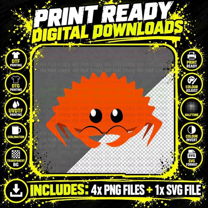 Ferris Crab Rust T T-Shirt Png SVG Digital Bundle