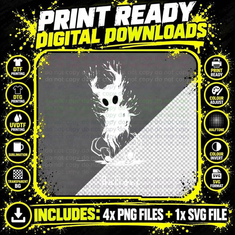Hollow Void [Hollow Knight] T-Shirt Png SVG Digital Bundle