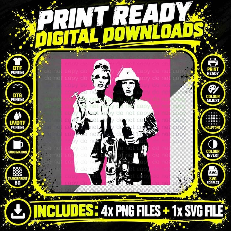 It's Ab Fab Daaaaaarling Graphic T-Shirt Png SVG Digital Bundle