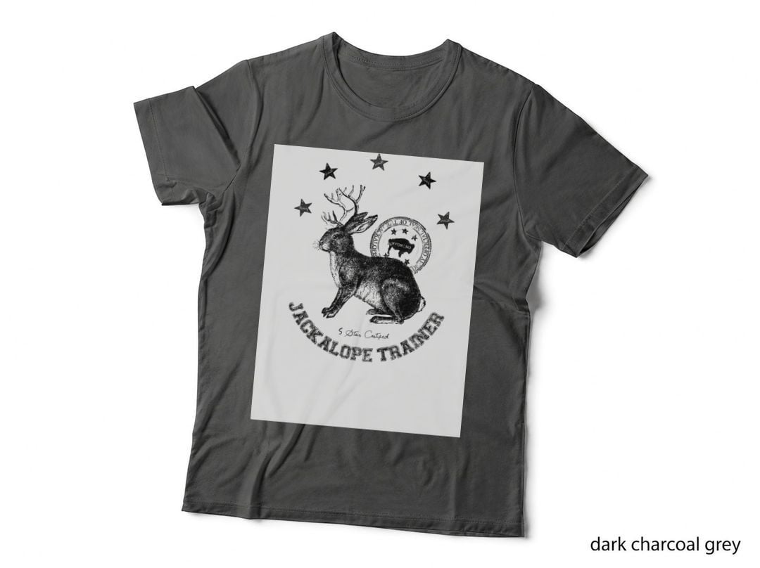 Jackalope Trainer Beige Background T-Shirt