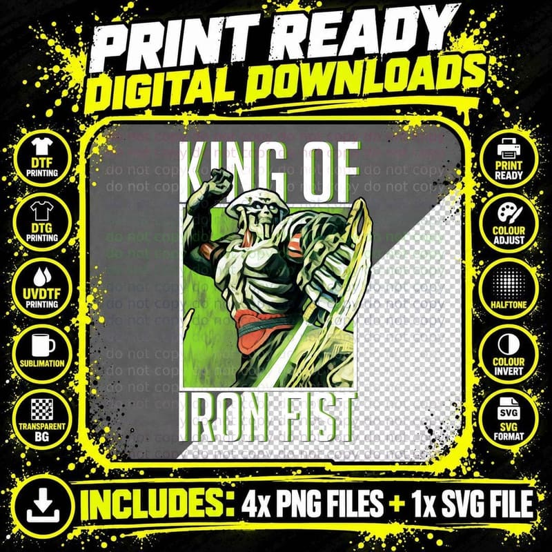 King of Iron Fist - Yoshimitsu T-Shirt Png SVG Digital Bundle