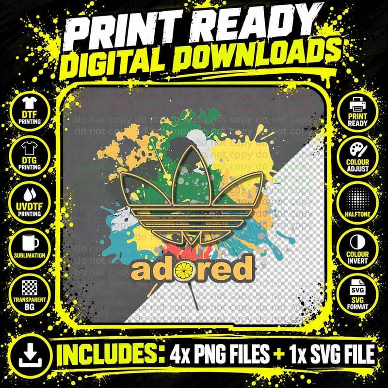 Logo Adored Art T-Shirt Png SVG Digital Bundle