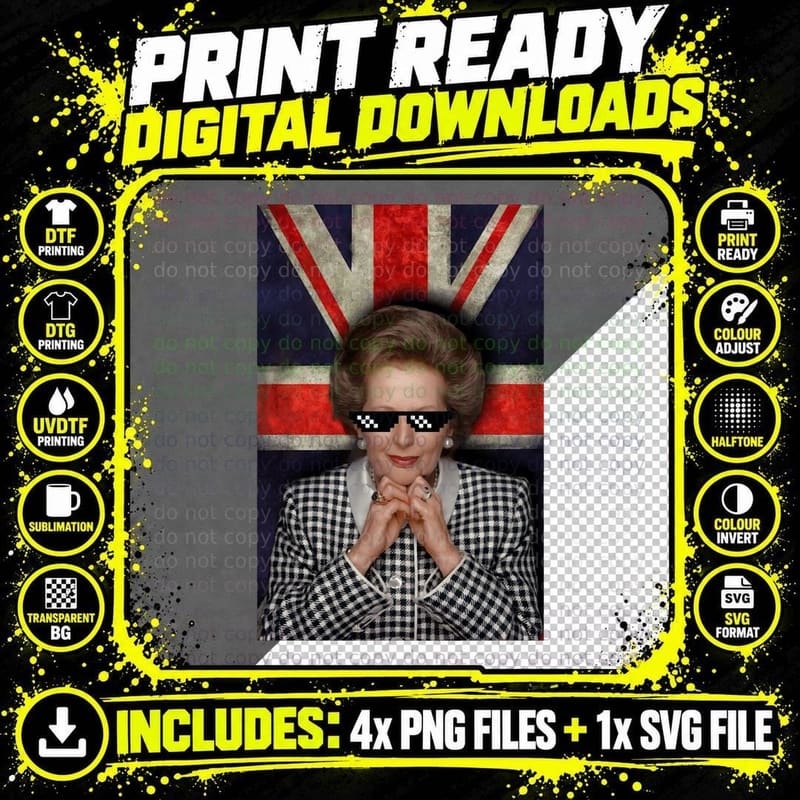Margaret Thug Life T-Shirt Png SVG Digital Bundle