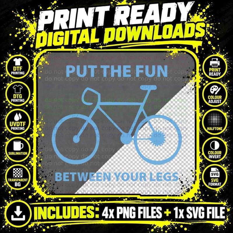 Put the Fun Between Your Legs T-Shirt Png SVG Digital Bundle