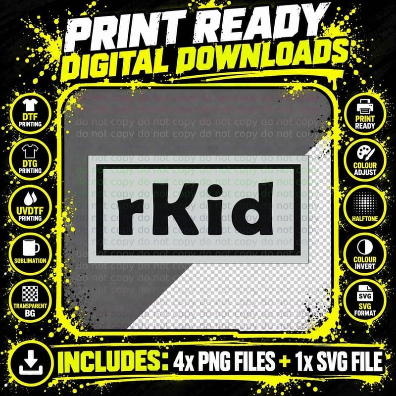 R Kid Our Kid T-Shirt Png SVG Digital Bundle