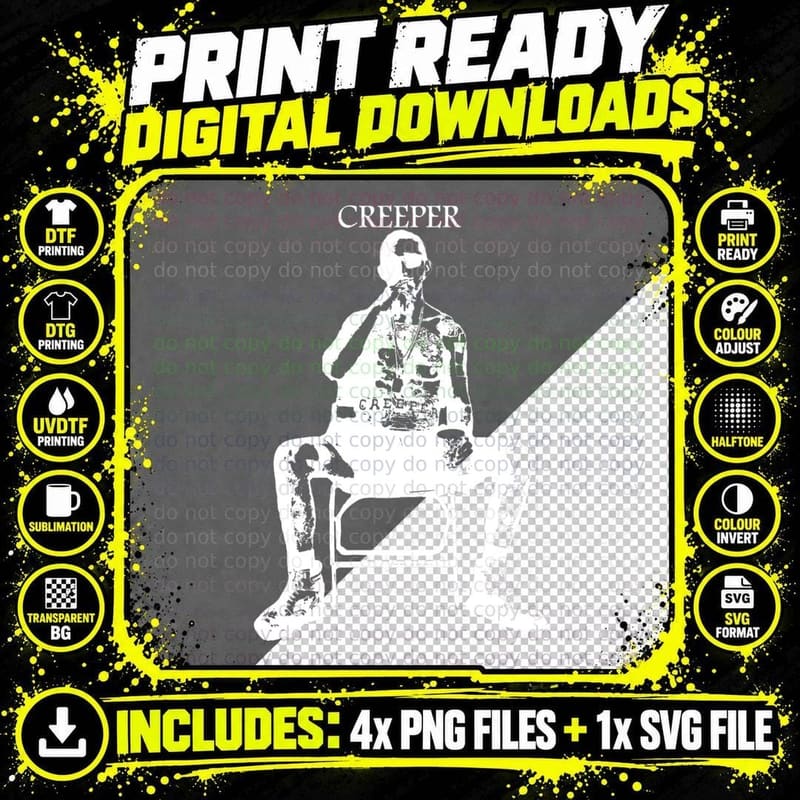 Shia Labeouf Tattooed T-Shirt Png SVG Digital Bundle