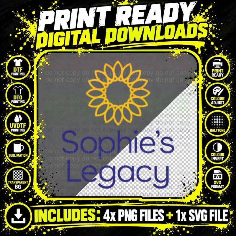 Sophie's Legacy Logo T-Shirt Png SVG Digital Bundle