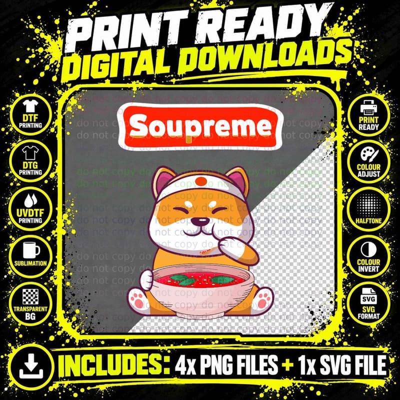 Soupreme Good Soup Eating Soup Nine T-Shirt Png SVG Digital Bundle
