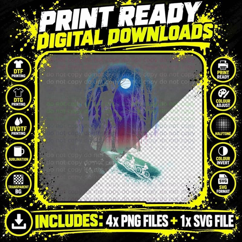 Stranger in the Woods T-Shirt Png SVG Digital Bundle
