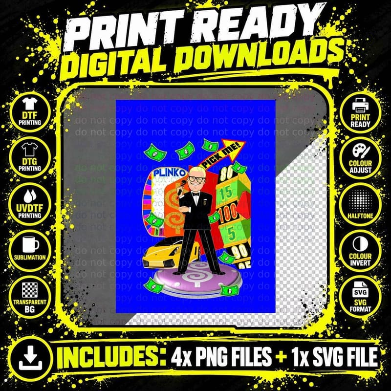 TV Game Show - TPIR (the Price Is) Graphic T-Shirt Png SVG Digital Bundle