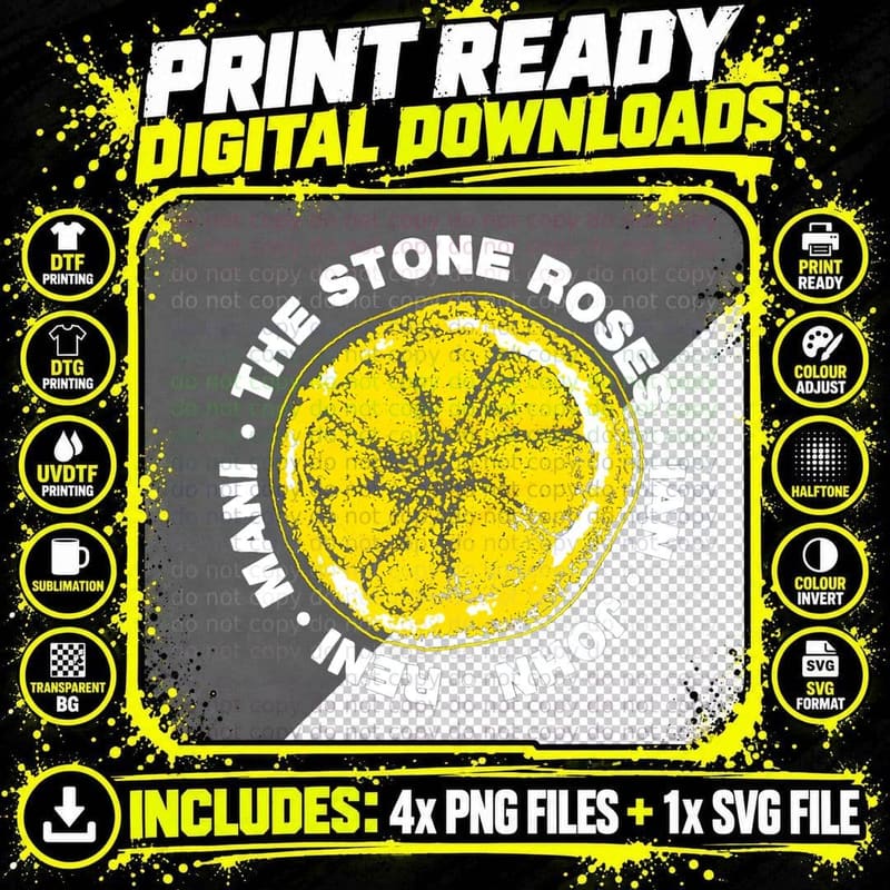 The Big Yellow Lemon T-Shirt Png SVG Digital Bundle