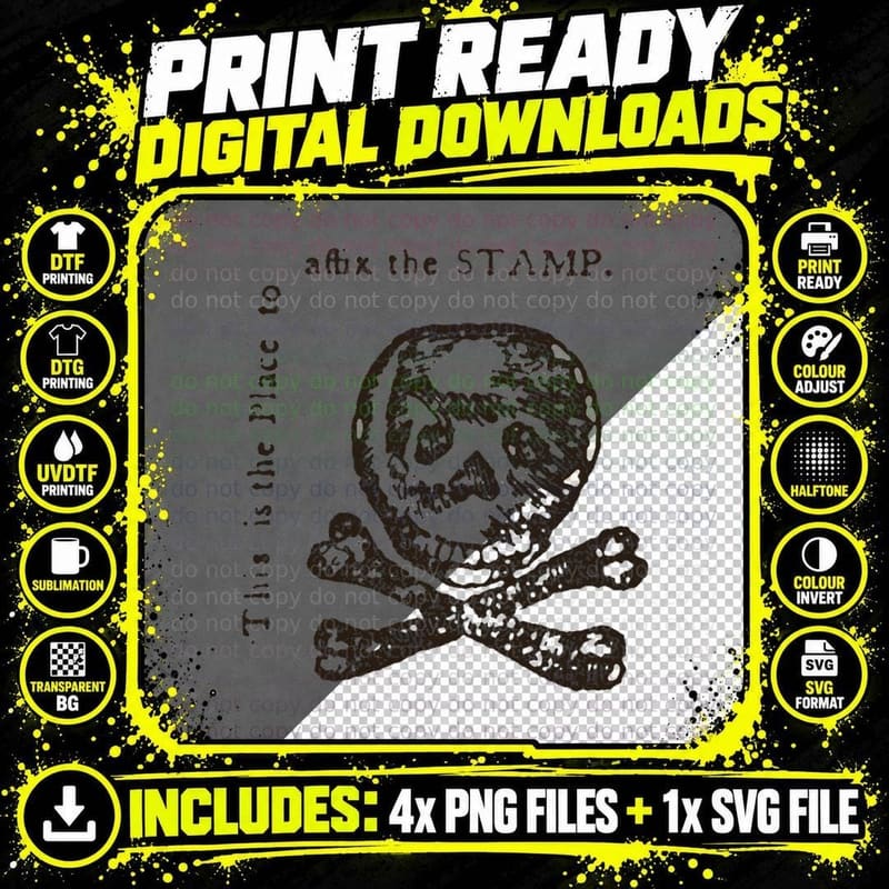 The Dreaded Stamp! T-Shirt Png SVG Digital Bundle