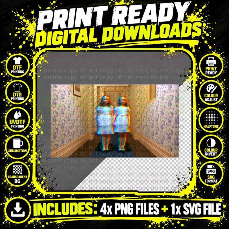 The Grady Twins T-Shirt Png SVG Digital Bundle