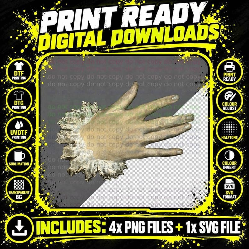 The Knight with His Hand on His Breast T-Shirt Png SVG Digital Bundle