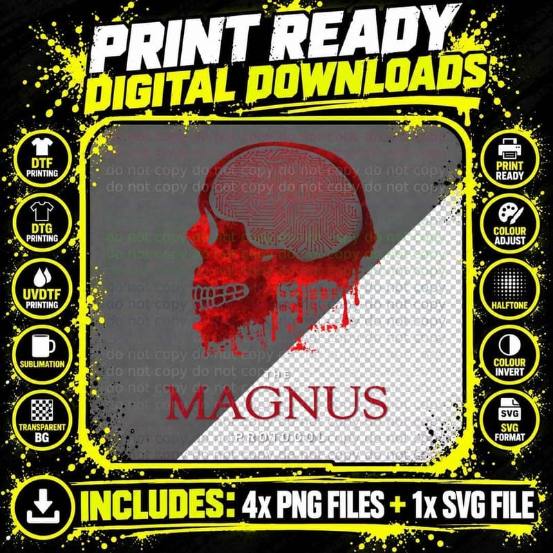 The Magnus Protocol - on Your Mind (Darks) T-Shirt Png SVG Digital Bundle