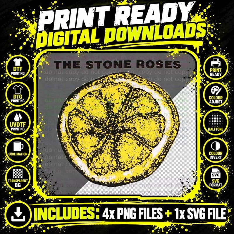 The Stone Lemon T-Shirt Png SVG Digital Bundle