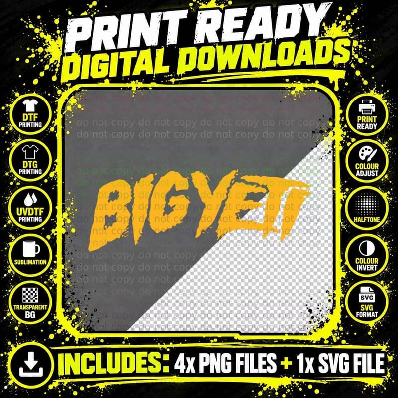 Travis Kelce Big Yeti Travis T-Shirt Png SVG Digital Bundle
