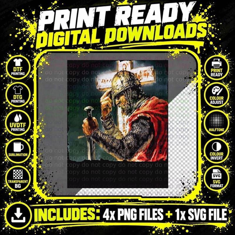 Vasyl Lomachenko Men Women Crusader Knight Usyk Champion Png SVG Digital Bundle