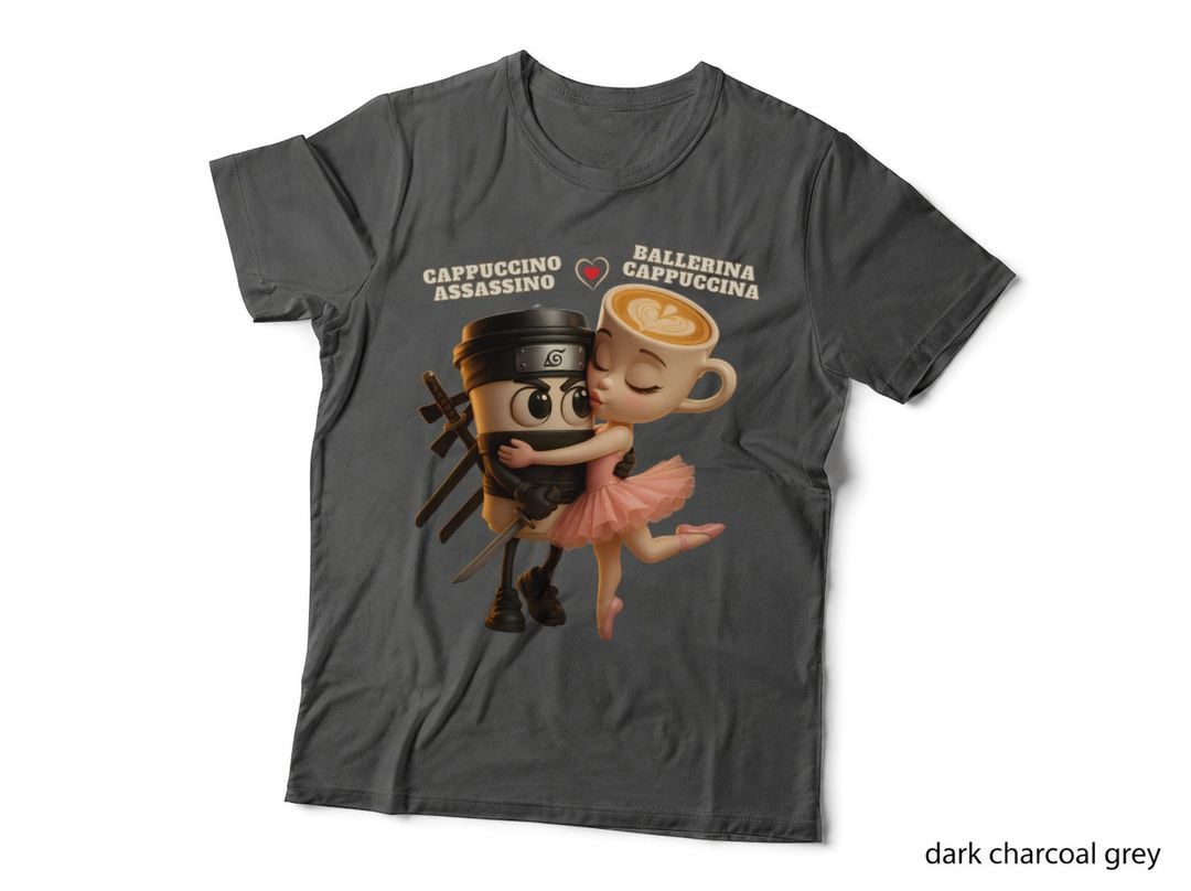 Ballerina Cappuccina Cappuccino Assassino Italian Brainrot Trending T-Shirt